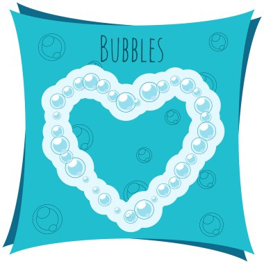 soyut vector öğesi. baloncuklar yapılan kalp