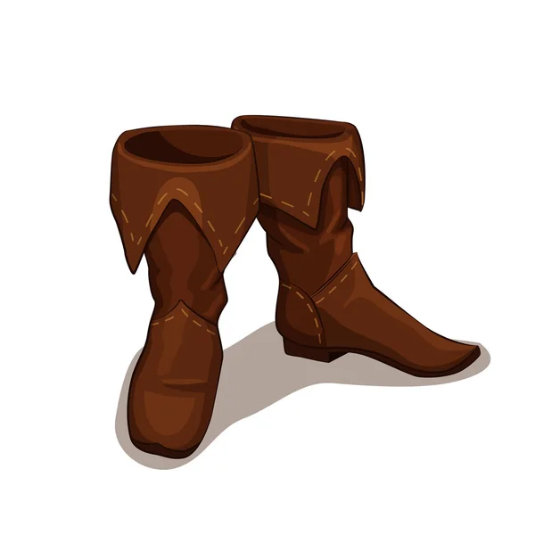 Vector ilustración de botas de cuero — Vector de stock