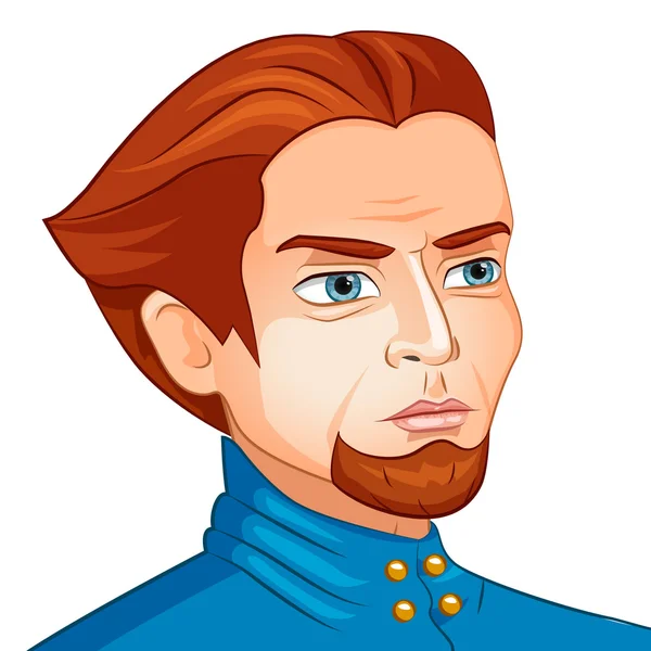 vektör karakter avatar yalıtılmış zemin üzerine bir sakallı bir adam. korsan