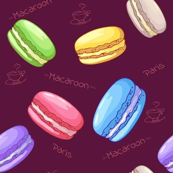 güzel seamless modeli ile Fransız tatlı macaroons