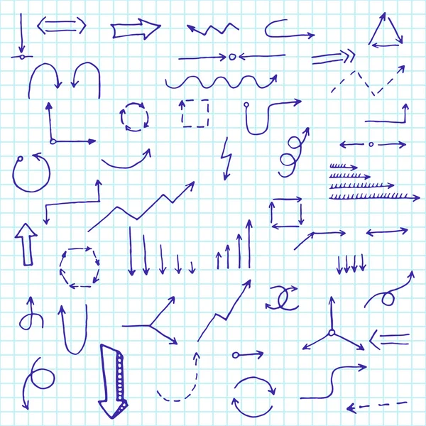 güzel çizilmiş oklar. şık tasarım öğesi iş. vektör