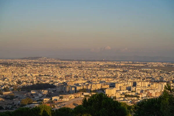 Blick Auf Tunis Vom Berg Tunesien — Stockfoto