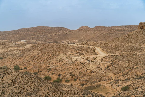 Tunus Güney Bölgesindeki Dahar Manzarası — Stok fotoğraf