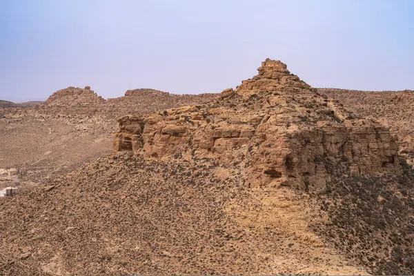 Widok Dahar Południowy Region Tunezji — Zdjęcie stockowe