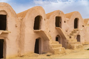 Ksar Hallouf, Güney Tunus, Zammour yakınlarında eski bir KSar.