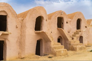 Ksar Hallouf, Güney Tunus, Zammour yakınlarında eski bir KSar.