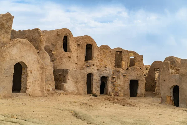 Ksar Hallouf Ένα Παλιό Ksar Κοντά Στο Zammour Νότια Τυνησία — Φωτογραφία Αρχείου