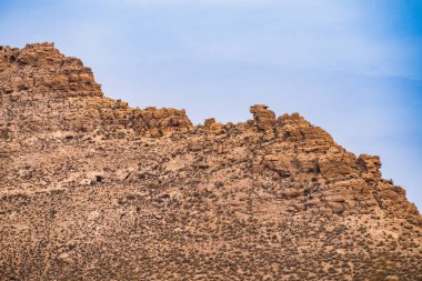 Tunus 'un güney bölgesindeki Dahar manzarası 