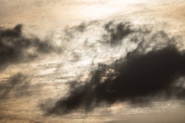 Tunus 'un güney bölgesi Dahar' da gün batımı 