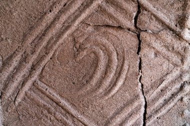 Duvarda Berber Eski Sembolü, Dahar Bölgesi, Güney Tunus