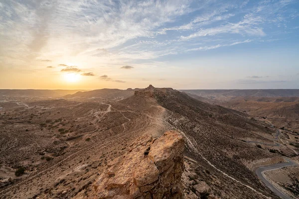 Tunus Güney Bölgesindeki Dahar Manzarası — Stok fotoğraf