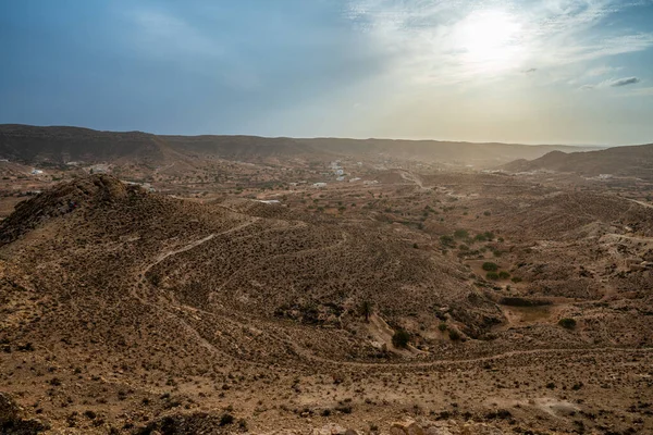 Дехто Дивиться Дахар Південну Частину Тунісу — стокове фото
