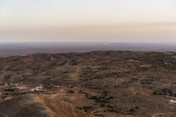 Vue Sur Dahar Région Sud Tunisie — Photo