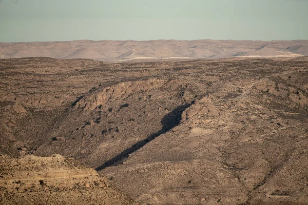 Widok Dahar Południowy Region Tunezji — Zdjęcie stockowe