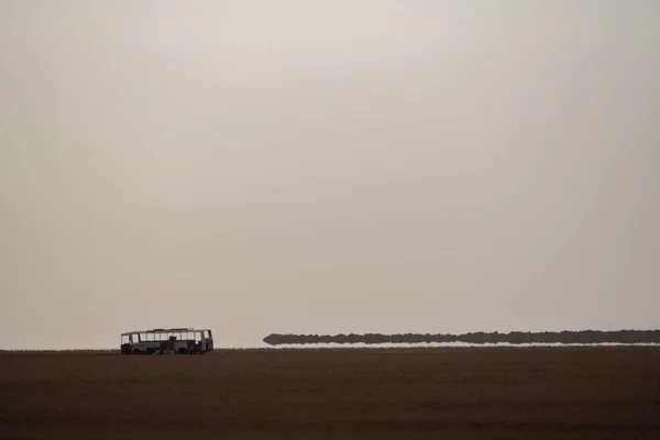 Some View Chott Jerid Endorheic Salt Lake Southern Tunisia Tozeur — Zdjęcie stockowe