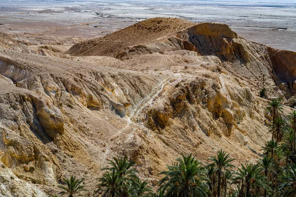 Some View Chbika Οαση Στο Βουνό Στη Δυτική Τυνησία Tozeur — Φωτογραφία Αρχείου