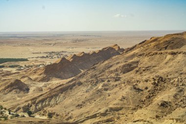 Tunus 'un batısındaki Chbika Dağı' nın manzarası - Tunus Valiliği - Tunus 