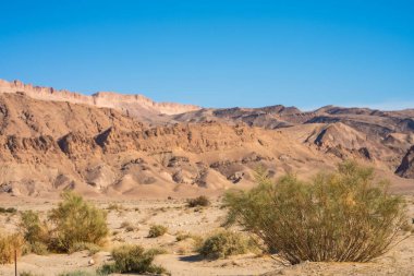 Tunus 'un batısındaki Sahra' ya yakın güney dağının manzarası - Tunus Valiliği - 
