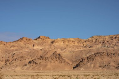 Tunus 'un batısındaki Sahra' ya yakın güney dağının manzarası - Tunus Valiliği - 