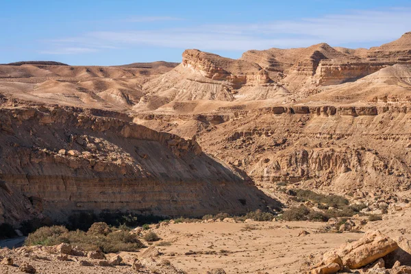 View South Mountain Western Tunisia Close Sahara Tozeur Governorate Tunisia — стоковое фото