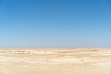Batı Tunus 'taki çöl manzarası, Sahra' nın başlangıcı..