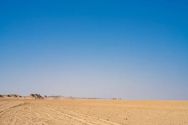 Widok Pustynię Zachodniej Tunezji Początek Sahary — Zdjęcie stockowe