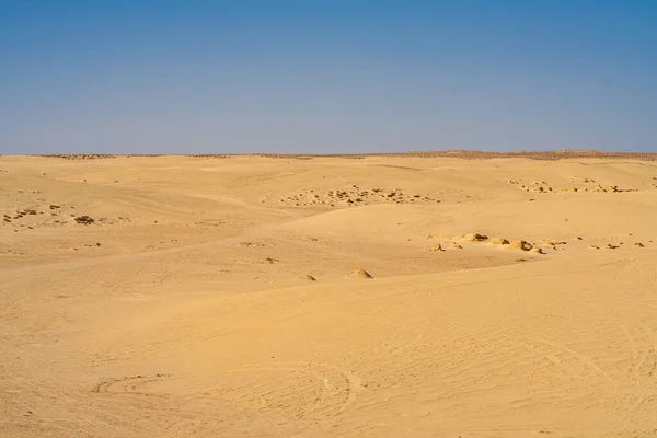 Blick Auf Die Wüste Westen Tunesiens Beginn Der Sahara — Stockfoto