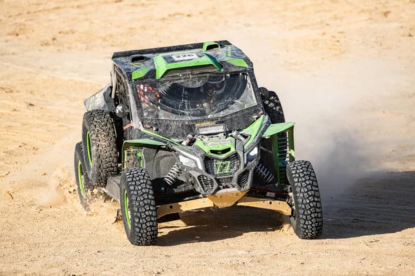 Corse Automobilistiche Raduno Nel Deserto Sahara Tunisia — Foto Stock