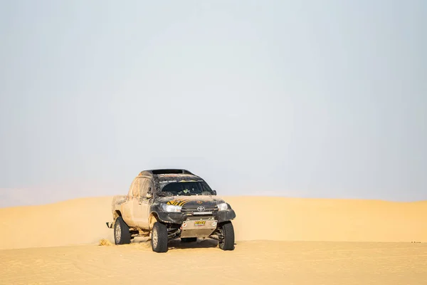 Motorsport Öken Rally Sahara Tunisien — Stockfoto
