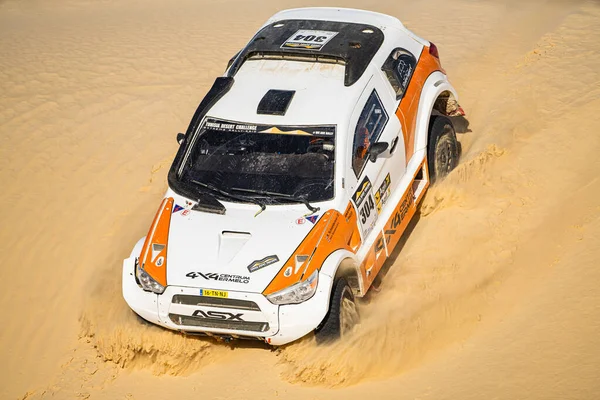 Corse Automobilistiche Raduno Nel Deserto Sahara Tunisia — Foto Stock
