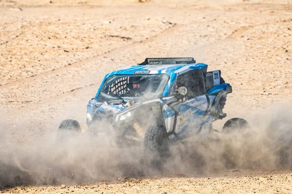 Corse Automobilistiche Raduno Nel Deserto Sahara Tunisia — Foto Stock