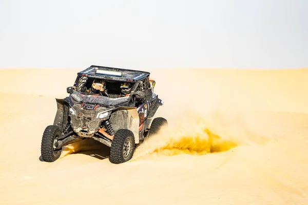 Corse Automobilistiche Raduno Nel Deserto Sahara Tunisia — Foto Stock