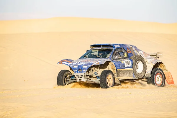 Motor Racing Desert Rally Sahara Tunisia — Stock Photo, Image