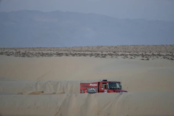 Motorsport Öken Rally Sahara Tunisien — Stockfoto