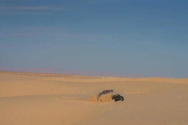 Autosport Woestijnrally Sahara Tunesië — Stockfoto