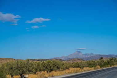 Kuzey Tunus 'taki Zaghouan Dağı - Zaghouan Valiliği - Tunus 