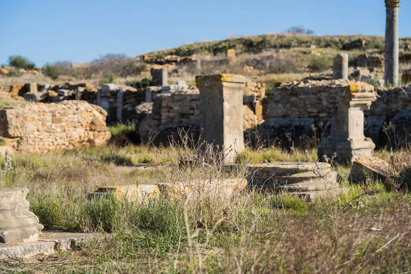 チュニジア北部のトゥブルボ マジュス大規模なローマ遺跡 — ストック写真