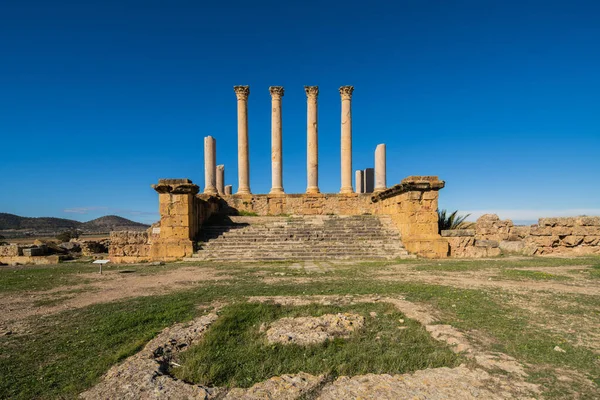 Thuburbo Majus Grand Site Romain Dans Nord Tunisie Image En Vente