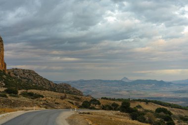Kuzey Tunus 'taki Zaghouan Dağı - Zaghouan Valiliği - Tunus 