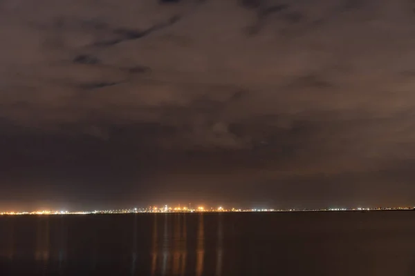 Tunis Lake Night Tunisia — Stock Photo, Image