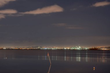 Tunus Gölü 'nde Günbatımı - Tunus