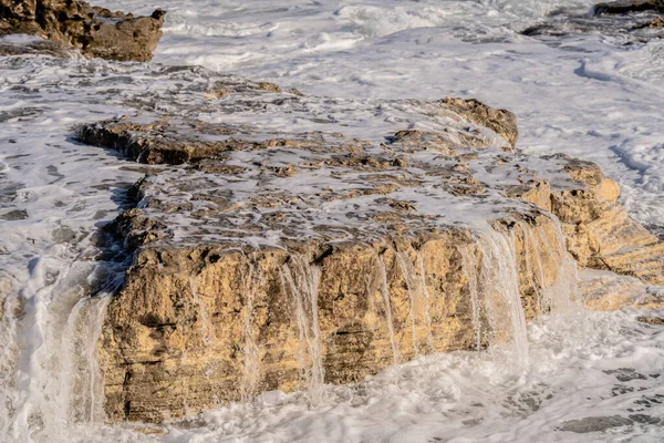 Starke Wellen Auf Dem See Hergla Tunesien — Stockfoto