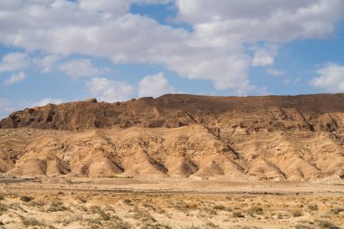 Sejla Vadisi 'ne yakın bazı dağ manzaraları - Batı Tunus - Gafsa Valiliği - Tunus