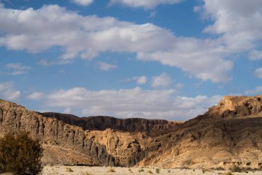 Sejla Vadisi 'ne yakın bazı dağ manzaraları - Batı Tunus - Gafsa Valiliği - Tunus