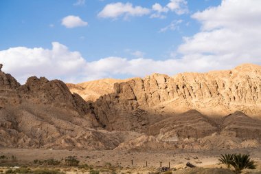 Sejla Vadisi 'ne yakın bazı dağ manzaraları - Batı Tunus - Gafsa Valiliği - Tunus