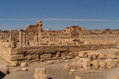 Eski Sufetula kasabasının kalıntıları, modern Sbeitla, Tunus