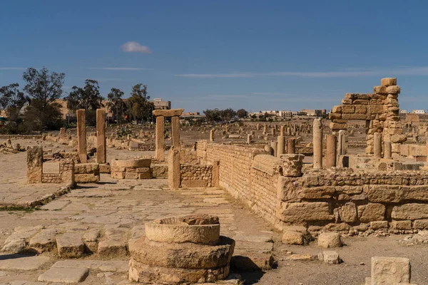 Ruínas Antiga Cidade Sufetula Moderna Sbeitla Tunísia — Fotografia de Stock