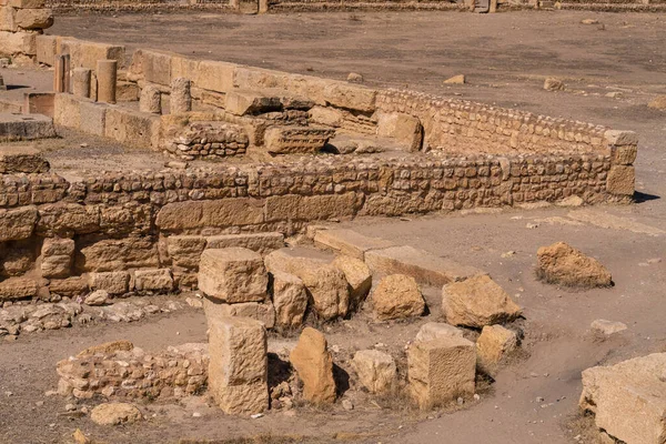 突尼斯 现代Sbeitla Sufetula古城的废墟 — 图库照片
