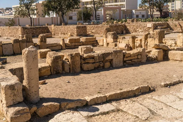 Zřícenina Starobylého Města Sufetula Moderní Sbeitla Tunisko — Stock fotografie