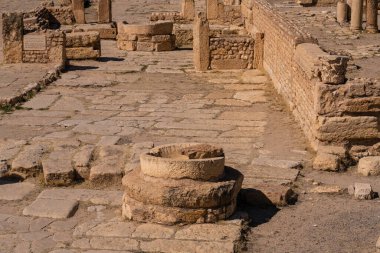 Eski Sufetula kasabasının kalıntıları, modern Sbeitla, Tunus